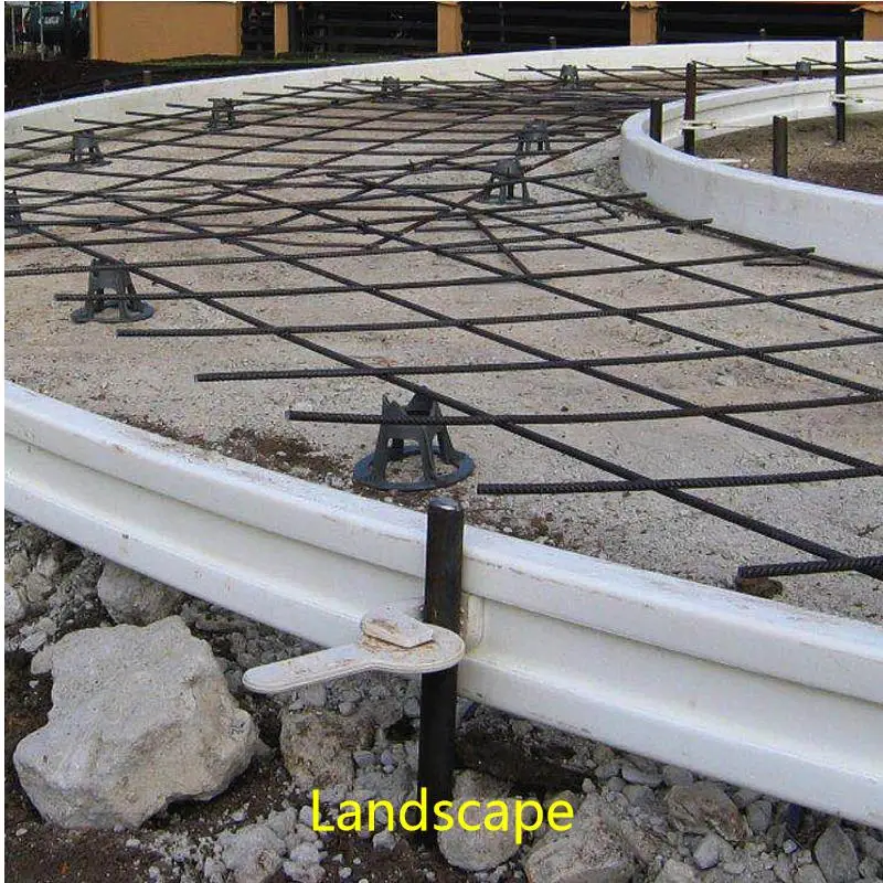 
gardening walkpath sidewalk curb cost saving reusable flex stiff plastic formwork for concrete paving 