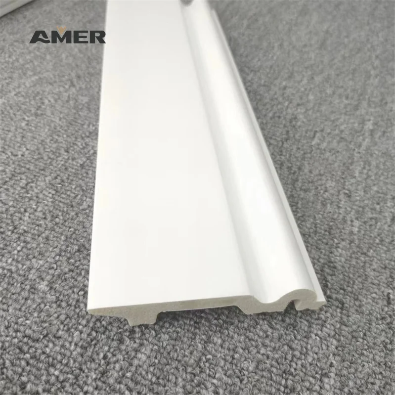 Amer High quality with factory price polystyrene skirting board waterproof ps skirting board