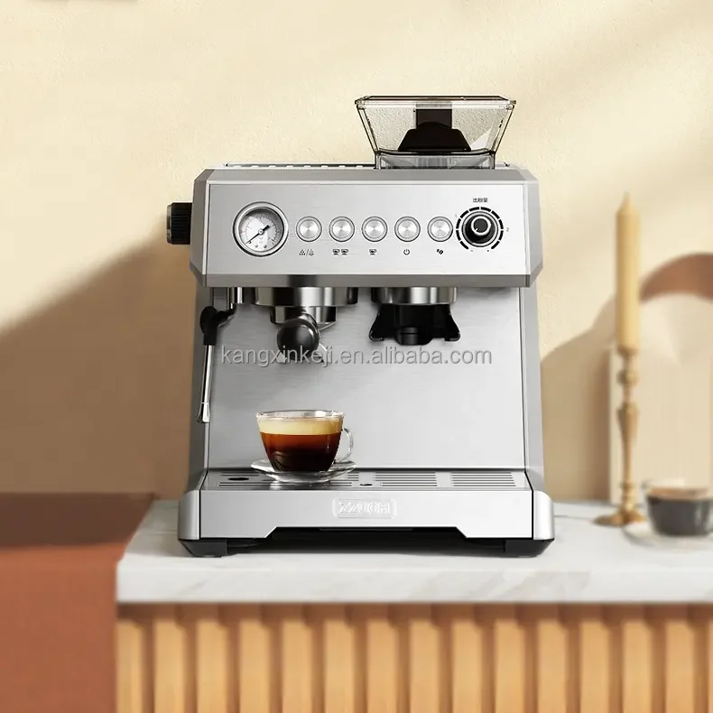 Home Office Fully Automatic Coffee Machine With Bean Grinder All In 1 Coffee Maker Espresso Coffee Machine