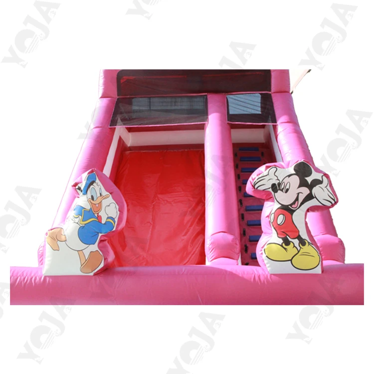 bouncy giant inflatable water slide for adult PVC inflatable trampoline with slide space inflatable duel slide for Parks
