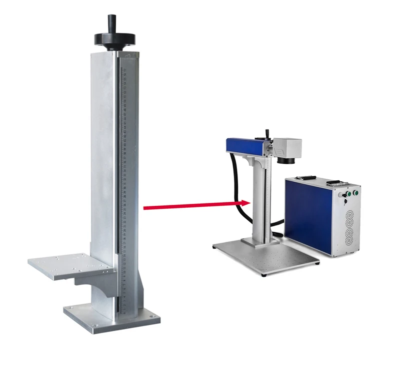 Z Axis Lifting Column High Pillar Z Axis For Fiber CO2 UV Laser Marking Machine 500-800mm Engraving Machine Parts