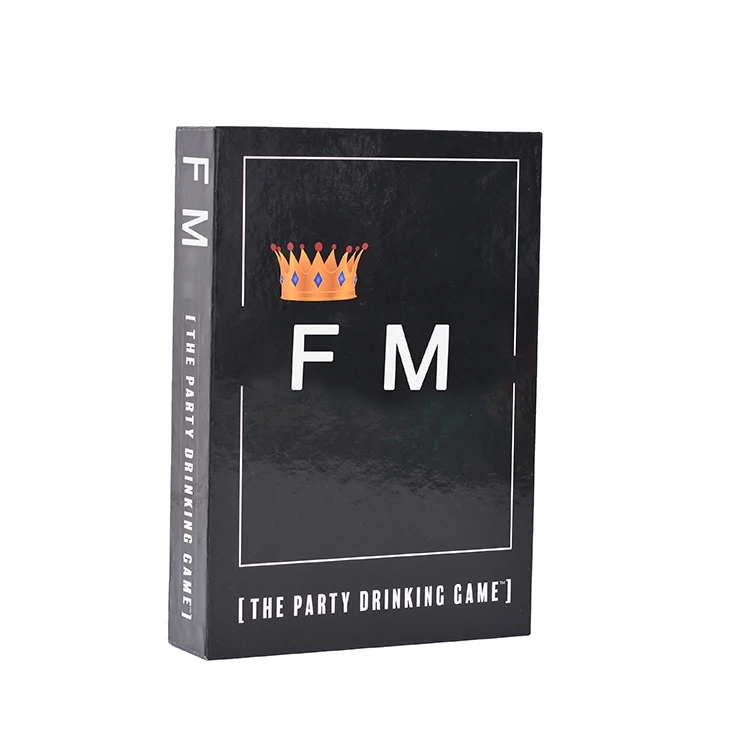 Factory CMYK Printing Reusable Coated Paper Box Customized Logo Board Game Card Packaging Box with Plastic Tray