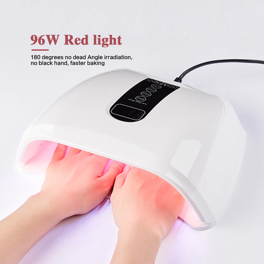 BeiEn Customizable 96W Sun Nail Lamp High Power LED Bead Light Fast Drying 99 Seconds OEM&ODM Plastic Material