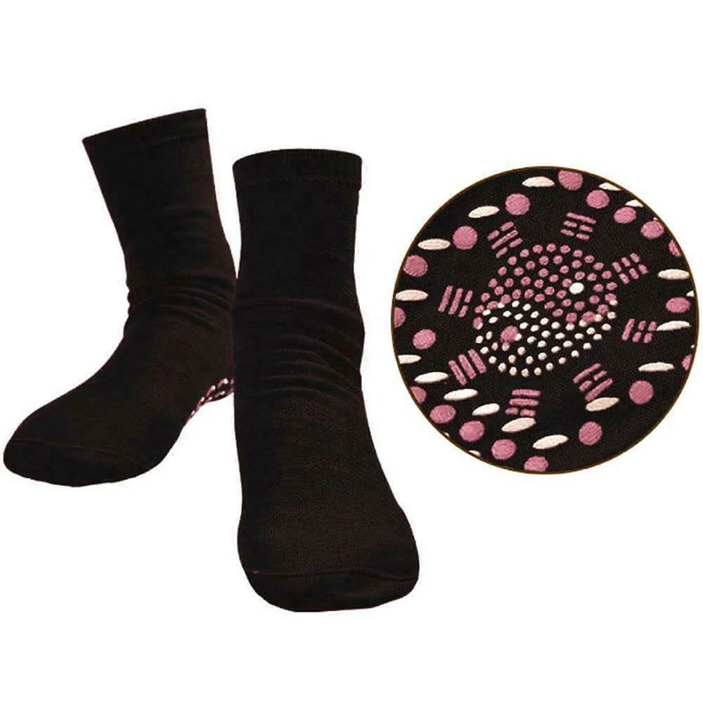 Factory Wormwood Self Heating Heated Socks Help Warm Cold Feet Comfort Health Socks Magnetic