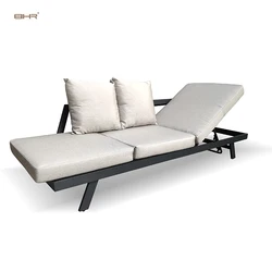 BHR garden pool side  lounge set lazy chaise lounge chair recliner adjustable sun bed outdoor furniture outdoor lounge sofa