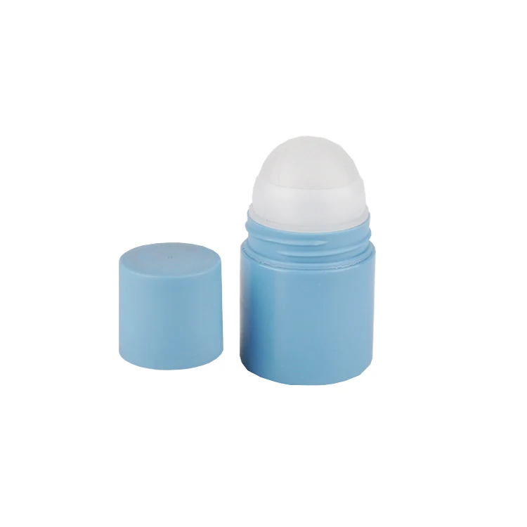 High Quality 30ml 50ml 60ml 80ml Empty HDPE Plastic Essential Oil Roll On Ball Bottle Deodorant Containers Cosmetic Packing