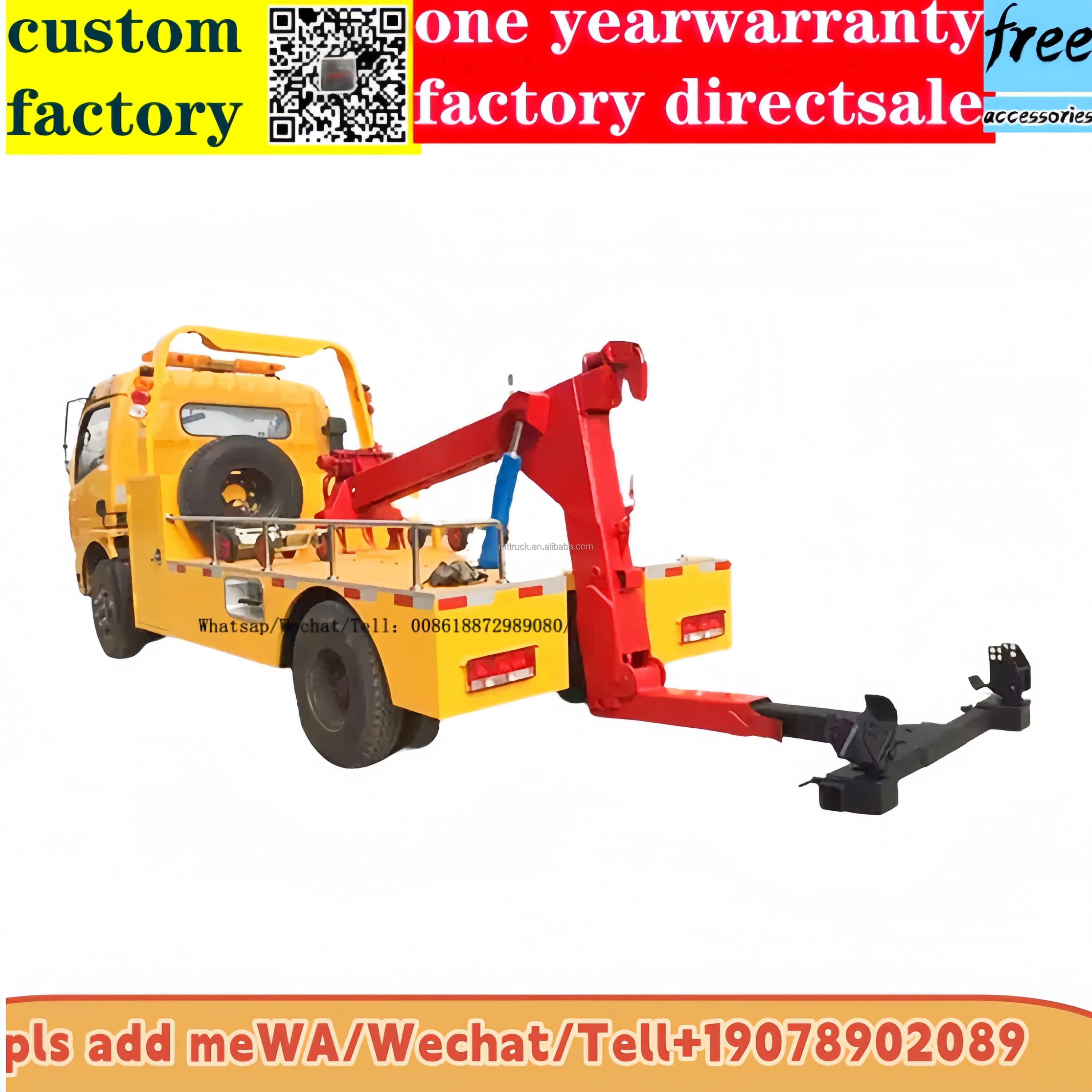4X2 Mini Pickup Towing Trucks for Underground Unpowered Accident Car for Sales
