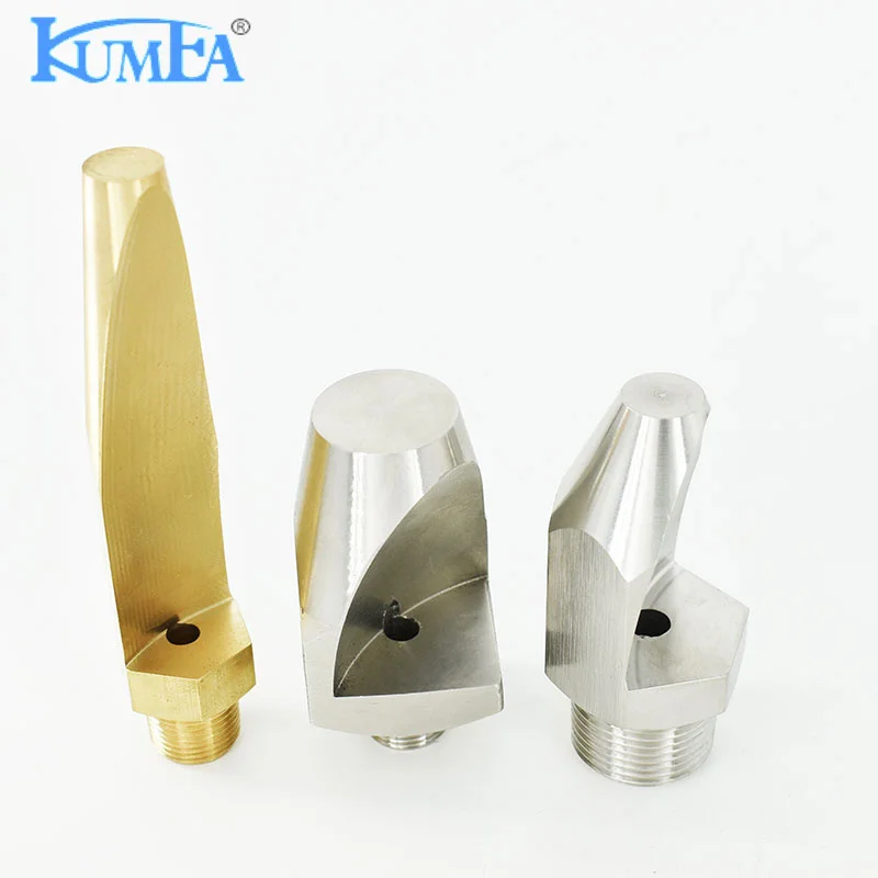 KUMEA Large size Stainless steel Water Washing Narrow Angle Spoon Deflector Jet Flat Fan Spray Nozzle