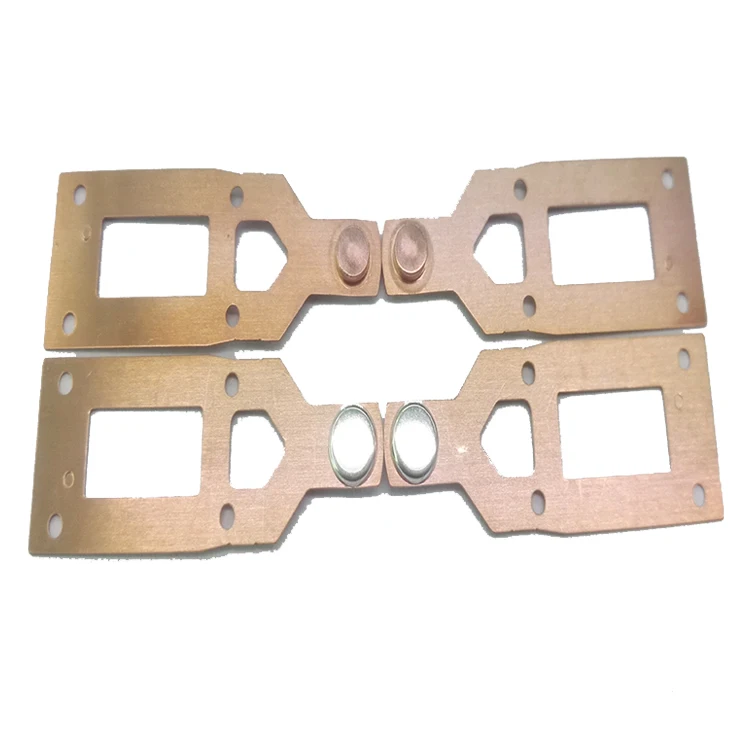 Switch terminal accessories brass stamping electrical silver contact rivets copper Contacts assembly