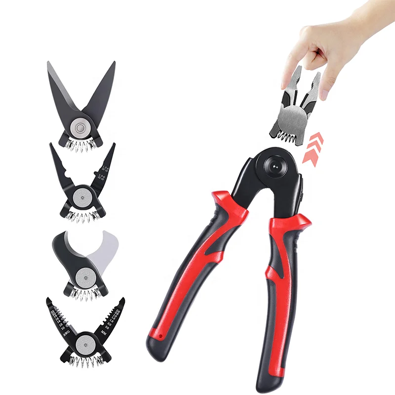 5 In 1 Pliers Set High Quality Wire Stripper Plier  Round Nose Pliers Portable Hand Stripping Tools