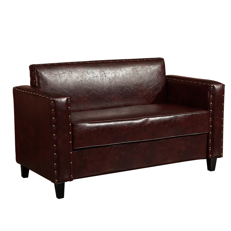 Высококачественный Западный ресторанный диван с 2 сидениями, внутренний деревянный с кожаным обеденным диваном, обеденный стул для кофейни, баров