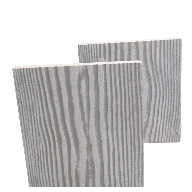 Легкая цементная настенная доска 9 мм с текстурой древесины