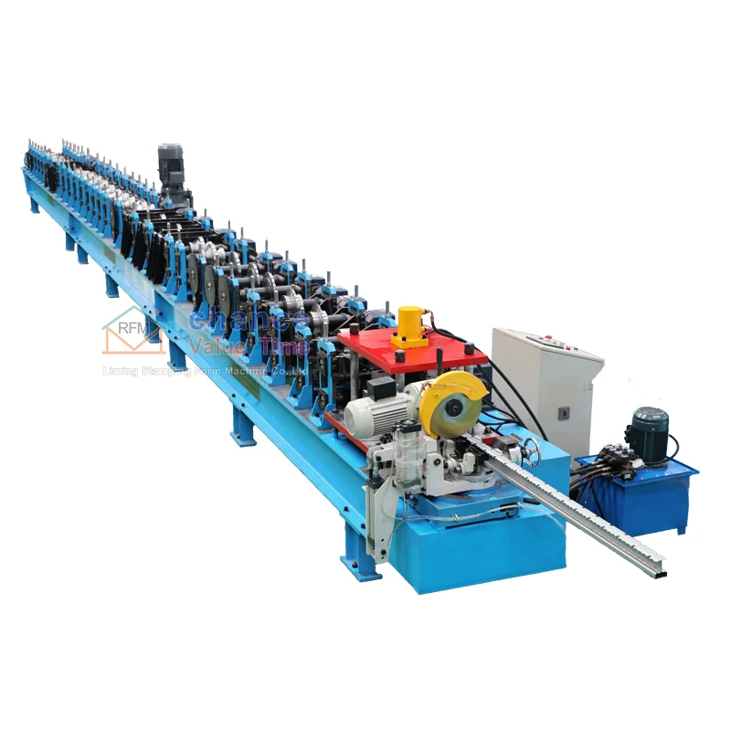 LM Hot sale customize Galvanized steel metal fence post roll forming machine for outdoor fence