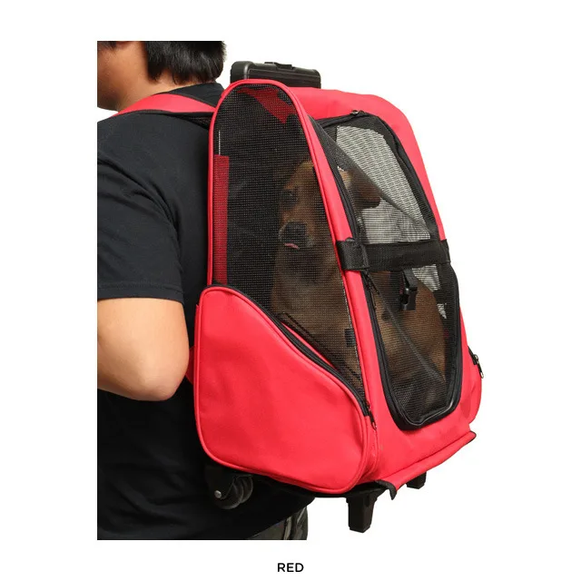 High Quality Pet Rolling Carrier Cat Travel Bag Dog Carrying Bag Pet Trolley Backpack Portable Pet Rolling Carrier with Wheels