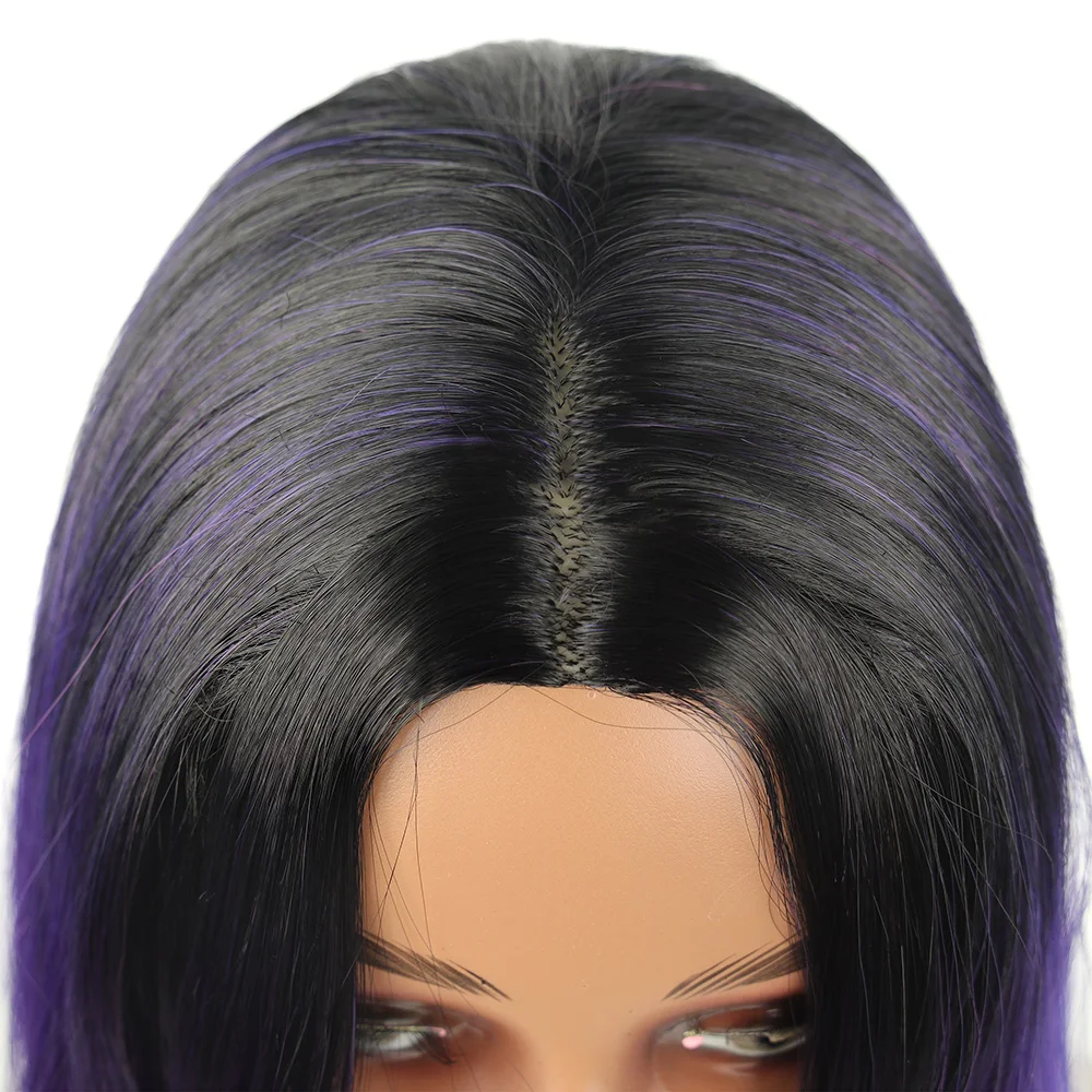 Synthetic Long Bob Wig with Lace Front Wavy Layered Curly Natural Wave Straight Style Bangs-Protein Fiber for Wholesale