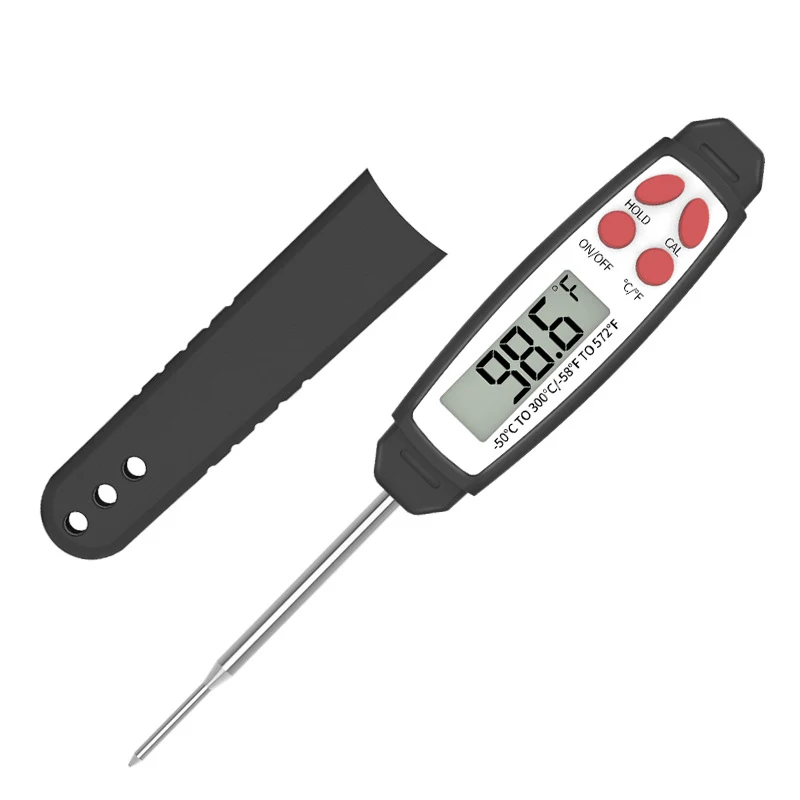 Household Portable Stainless Steel External Probe Meat Thermometer Food Instant Digital Thermometer