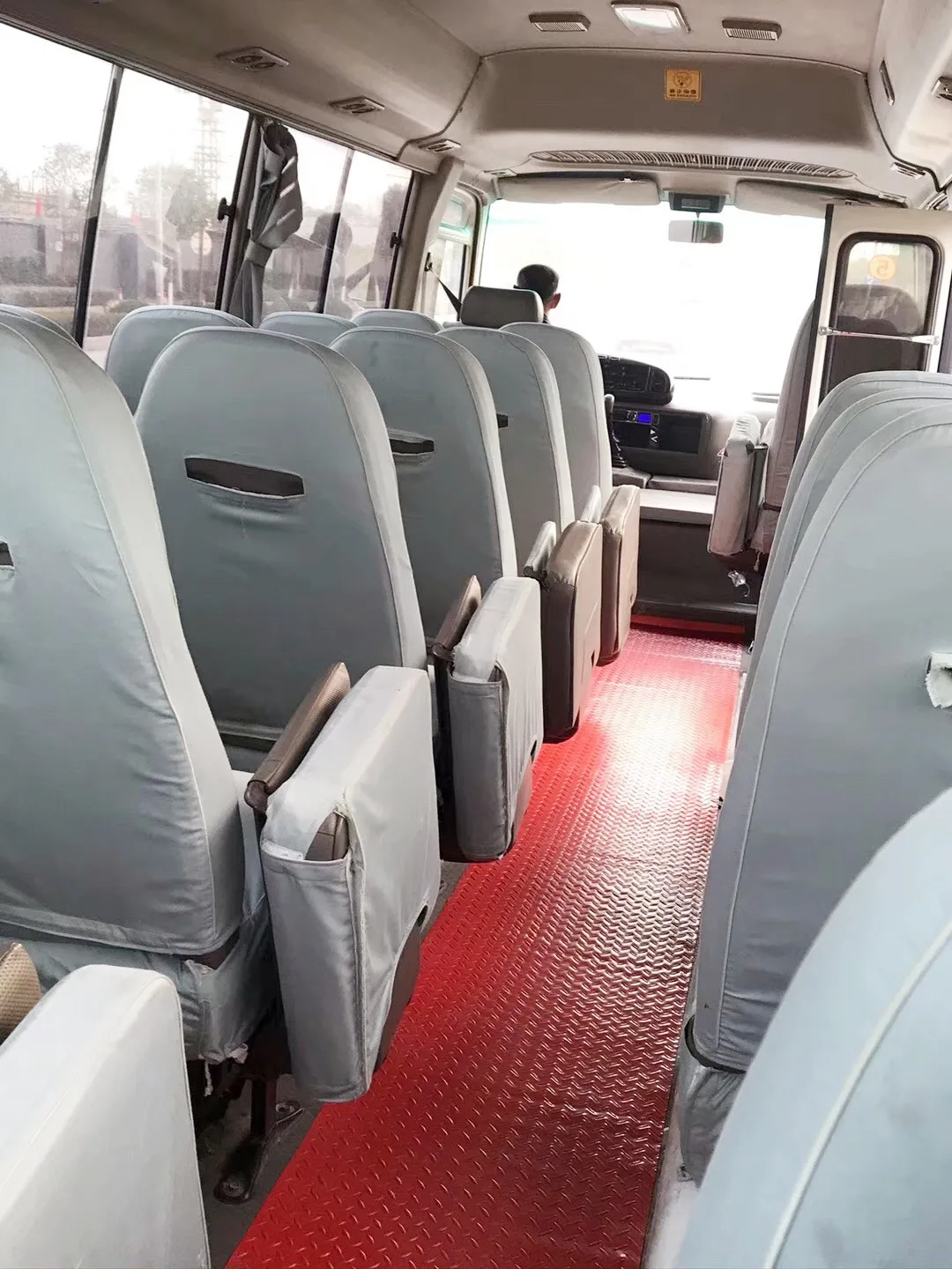 LHD Cheap 2016 Japan used good condition Toyot Coaster bus with diesel engine 30 seats white golden for seal