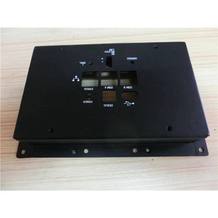 ISO certificated factory custom black powder coated low carbon steel sheet meta stamping fabrication electronic enclosures