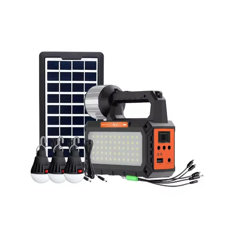 Camping Led Light Solar Energy Portable 6W Solar Home Lighting Kits Solar Energy System Home Save Energy Removable Storage Power