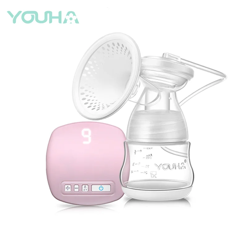 YOUHA Pink LED  breast pump electric