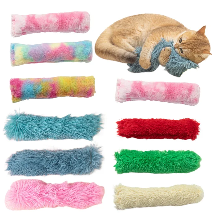 Wholesale Pet Plush Toy Catnip Plush Strip Pillow Cat Toy