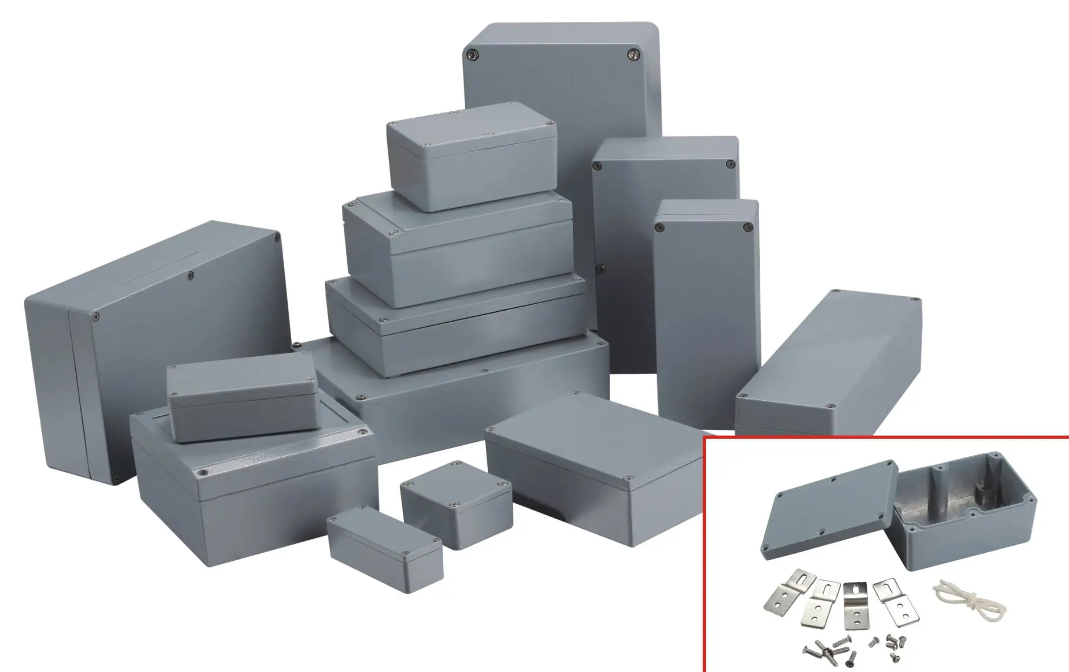 Aluminum die casting enclosure flow meter enclosure