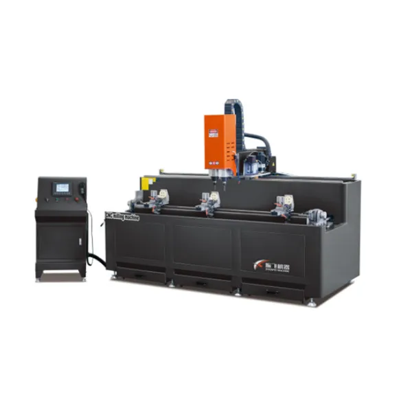 ZSSD-CNC-2400 ЧПУ двусторонний оси шпинделя алюминиевый сверлильный и фрезерный станок с цифровым управлением