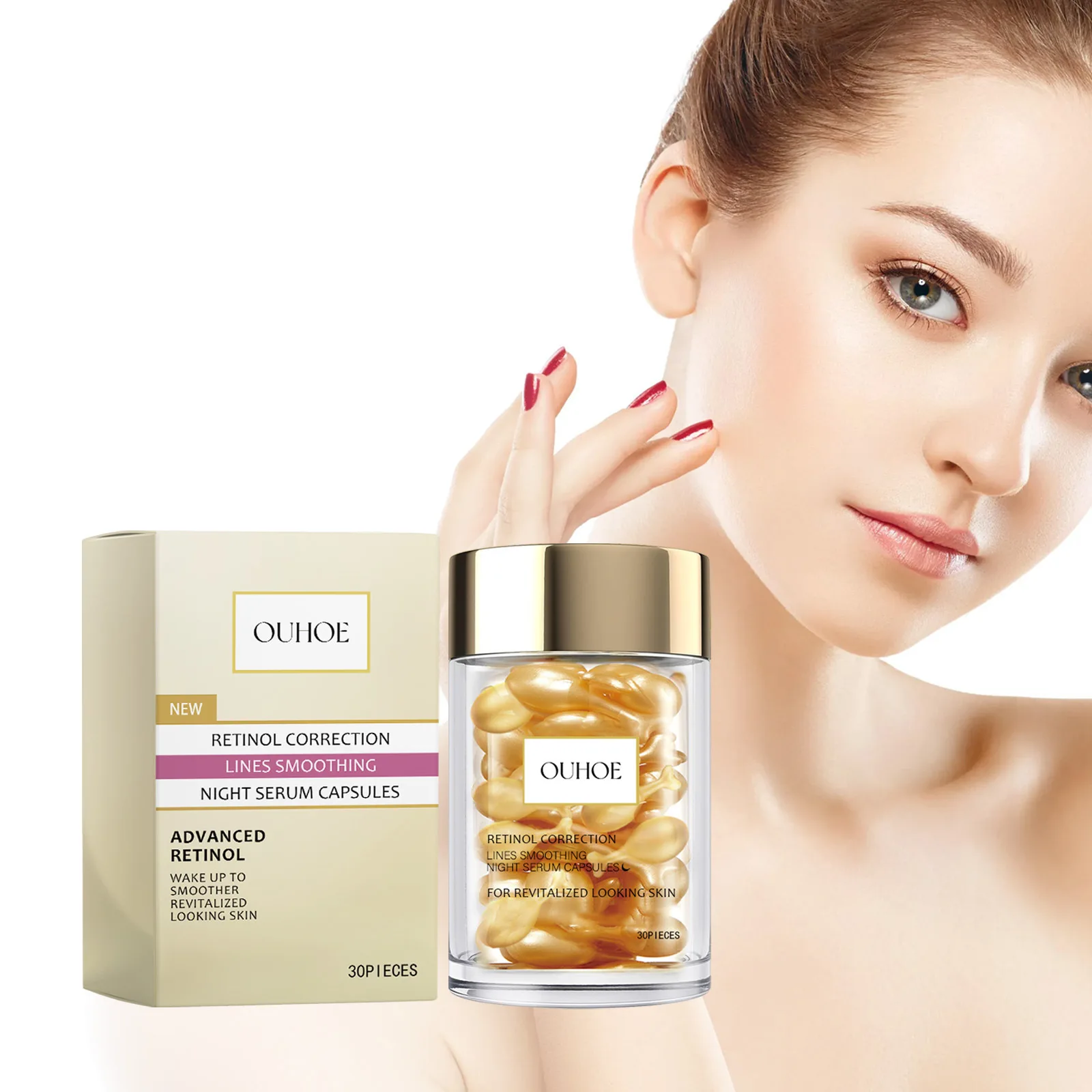 OUHOE Retinol Serum Facial Smoothing Serum Skin Hydrating Moisturizing skin care serum