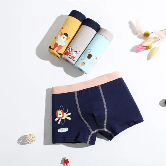 Factory Outlet Multi Color Boys Underwear Cartoon Pattern  Kids Underwear Soft Cotton Boys Panties
