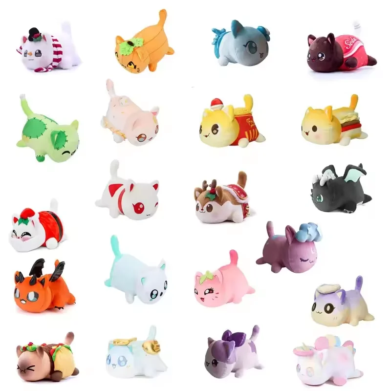 Creative Sandwich Donuts French Fries Cat Toy Plush Food Cats Dolls plush custom lovely small soft stuffed cat plush toy