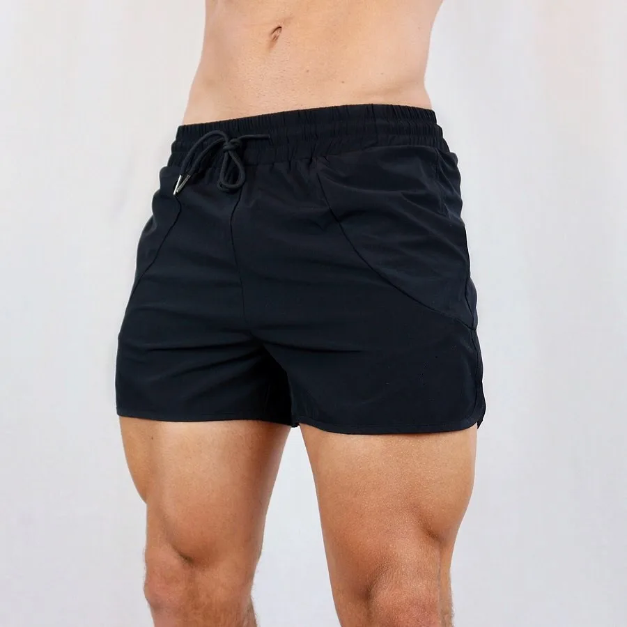 Drawstring mens workout  shorts men  athletic  gym short pants
