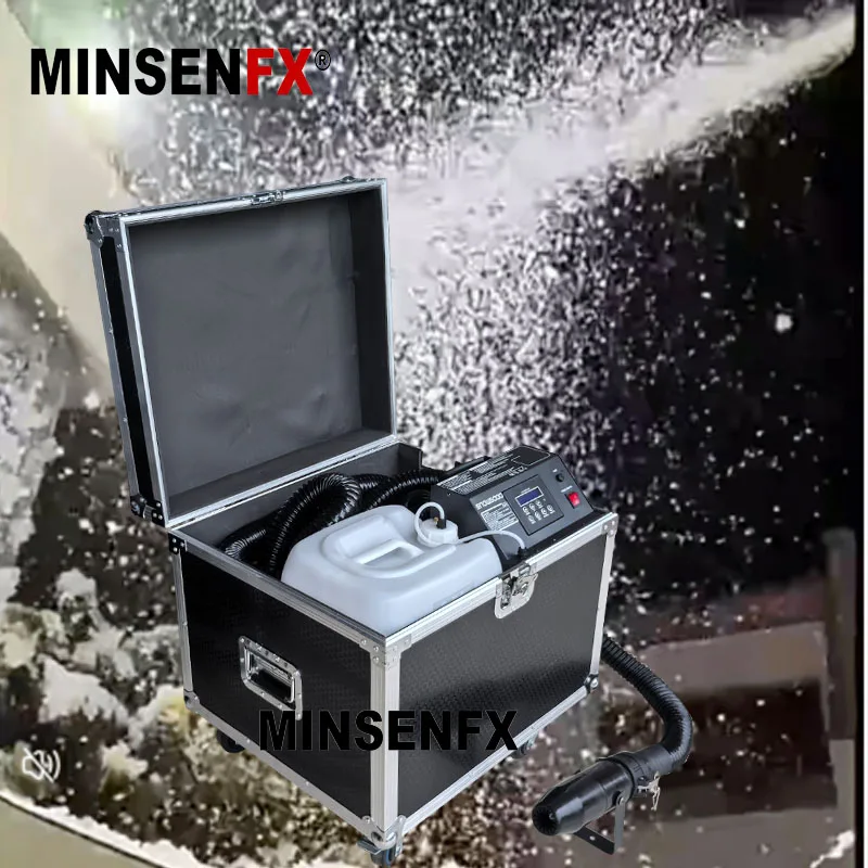MINSENFX 1500 Вт DMX снегоуборочная машина уличная для рождественской свадебной сцены искусственный Снегоуборщик специальные эффекты