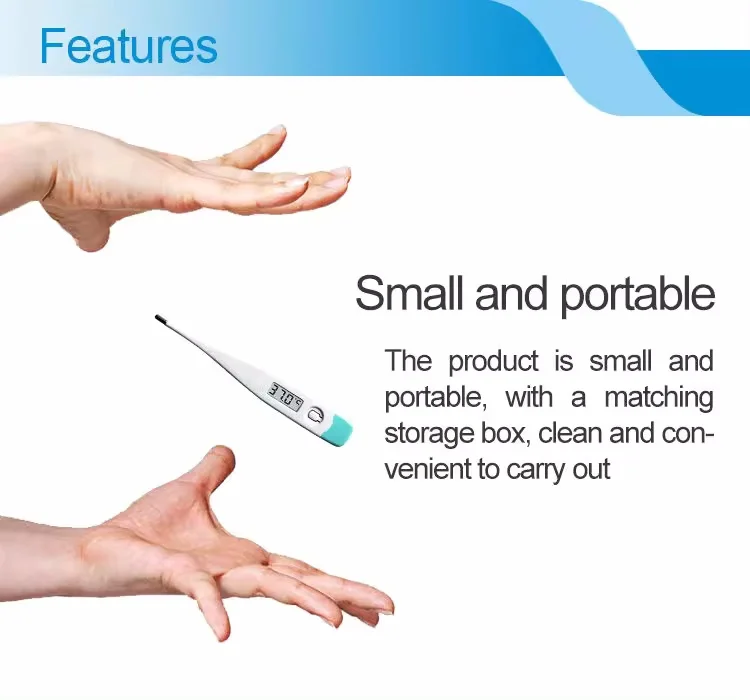 UP-to-date Medical Fever Waterproof Rectal Pet Oral Probe Baby softTemperature Clinical Digital Thermometers