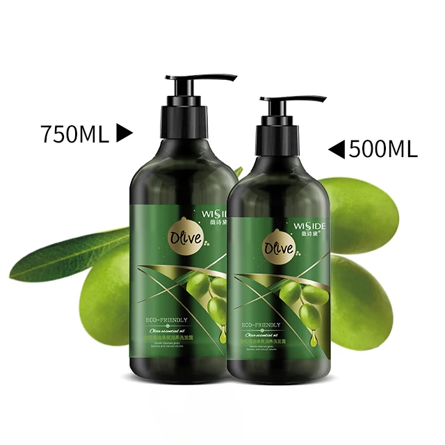 Private label high quality olive oil shampoo for hair 750ml organic olive oil shampoo wholesale oem