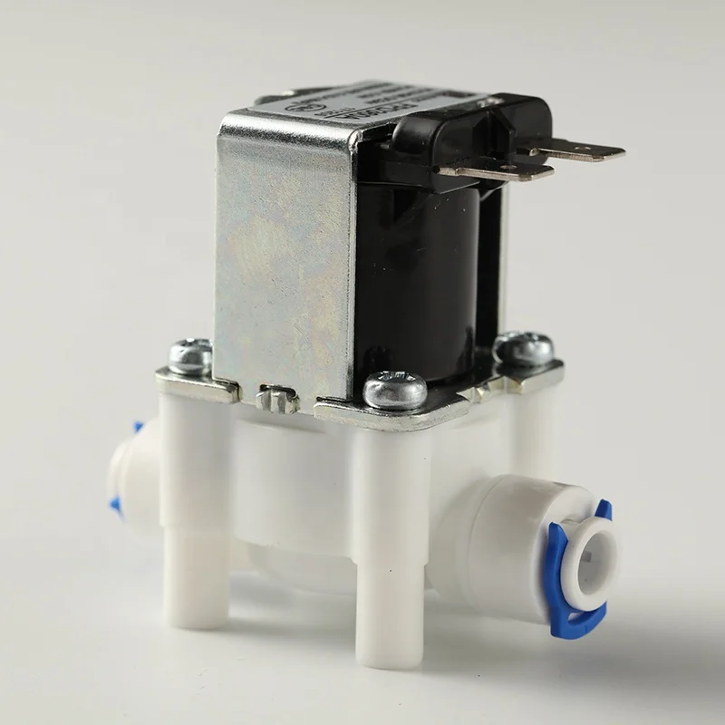 
 Водяной мини-соленоид 1/4 дюйма, клапан 24 В, пластик для фильтра воды, обратноосмотическая система  