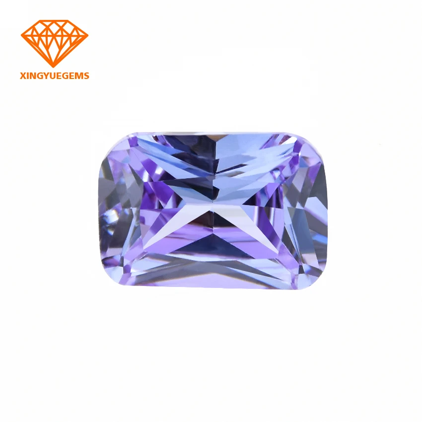 Высококачественные Синтетические камни с фианитами 5A + Цирконий прямоугольный снятый Вырез Свободный кубический цирконий