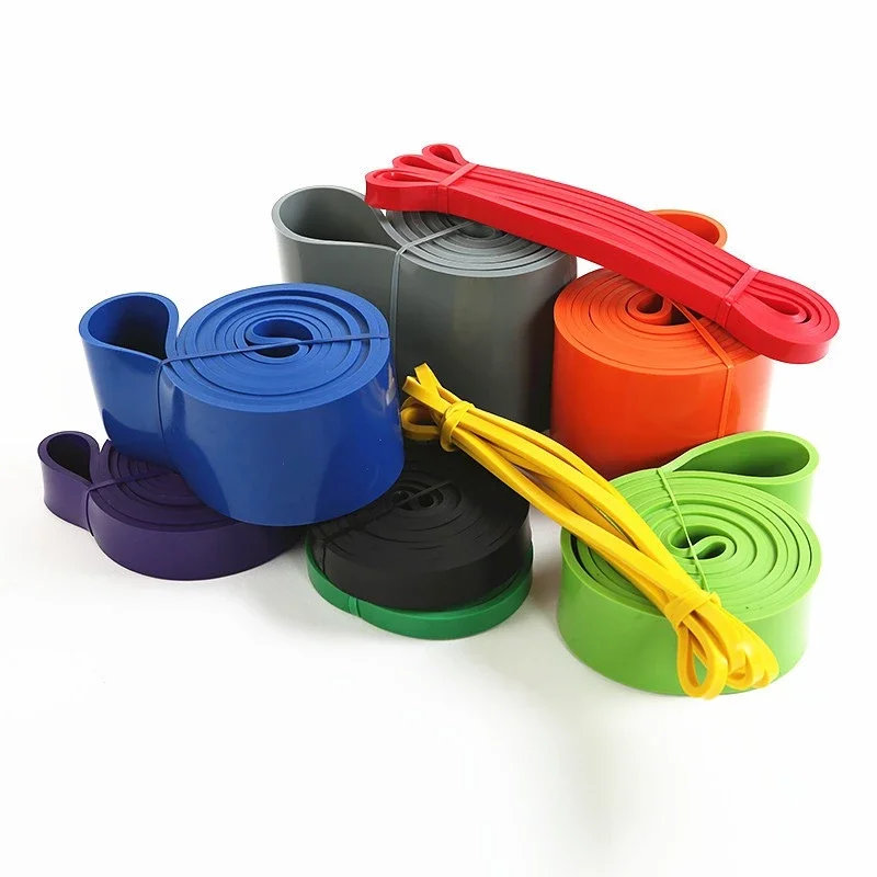 2024  Set Custom Logo Elastic Gym Yoga Exercise Resistance Bands Fitness Eco-friendly Customized Logo Latex Band