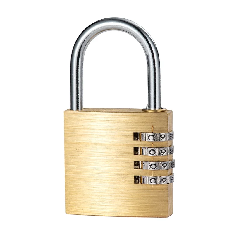 
40MM 4 Dight Ultra safe and convenient brass combination padlock luggage lock 