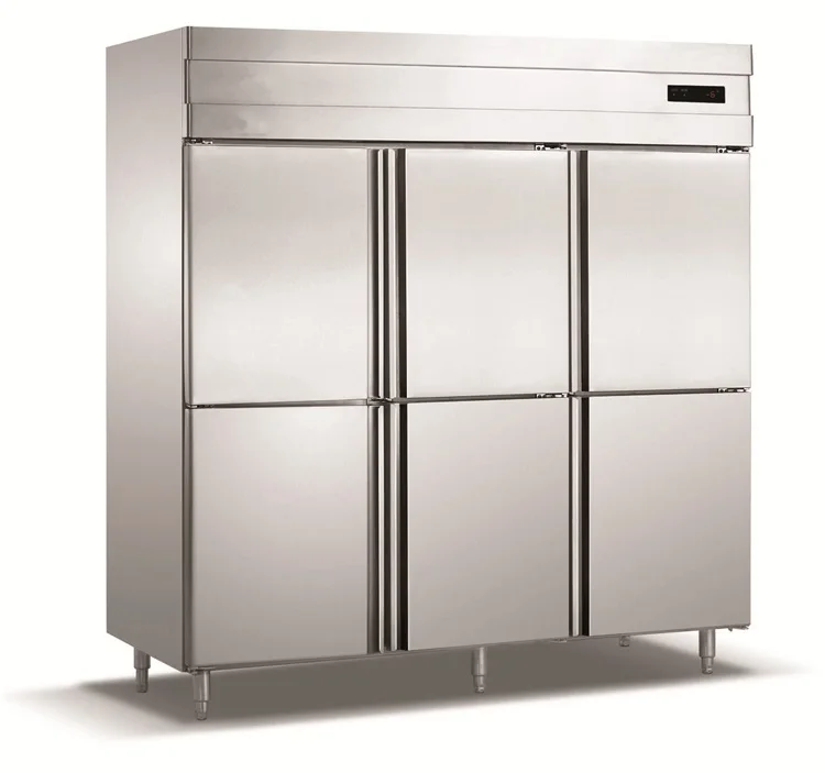 Factory Direct Sale 6 Door Commercial Refrigerator Fridge Kitchen Refrigeration Machine Refrigerator Cabinet