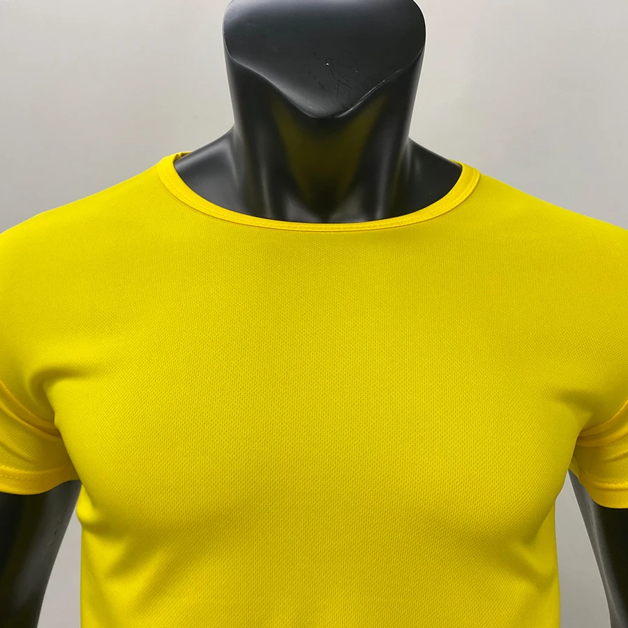 2023  Manufacturer Lidong yellow blank polyester plain t-shirts t-shirts comfortable soft men t-shirts for men