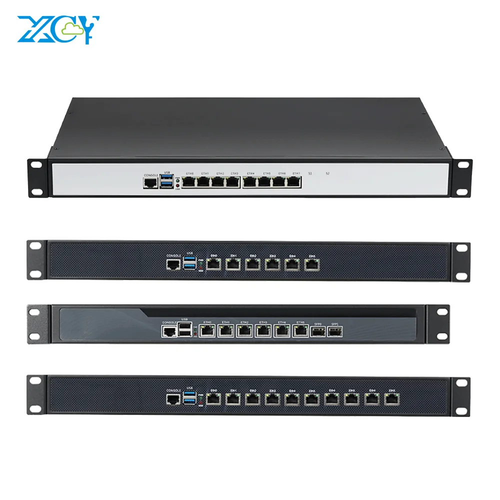 1U брандмауэр Pfsense Linux Rackmount облачный компьютер 6LAN 8LAN 10LAN SFP 1U Rack серверный ПК