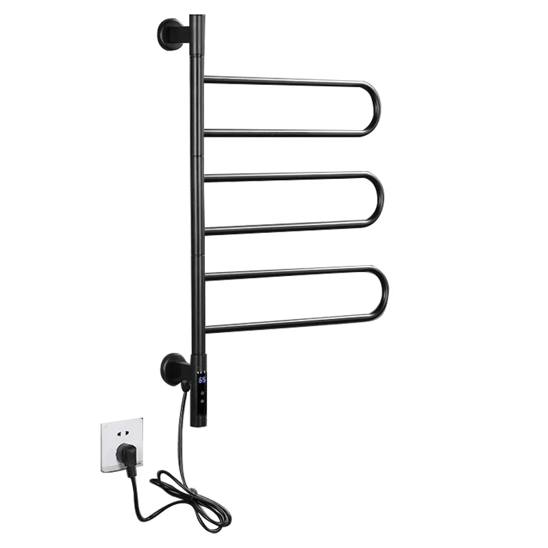 Custom  Factory Direct Lowest Price Heated Towel Clothes Rack Electric Rail Metal Pipe Holder Towel Heater Towel Rail Holder