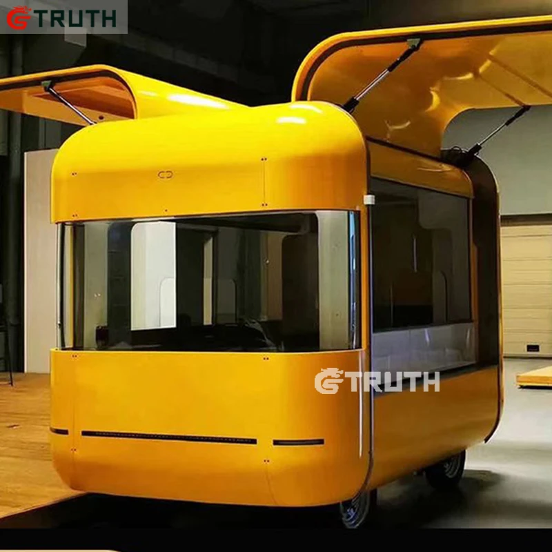 Мобильный фургон для еды Airstream полностью оборудованный из нержавеющей стали передвижные трейлеры быстрого приготовления мороженого с оборудованной кухней