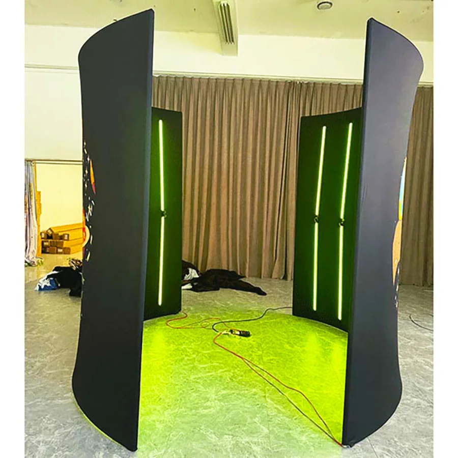 Pillow Case Backdrop Photo Booth Rgb 360 Degree Led Lighting Backgrounds Cabine De Foto Se Fio 360 Graus No Melhor Preco