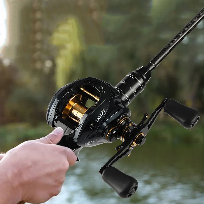 NEWMAJOR 6kg 7.2:1 Baitcasting Reel Left Right Hand Nylon Casting Reel for River Lake Stream Fishing Fake Bait Spinning Method