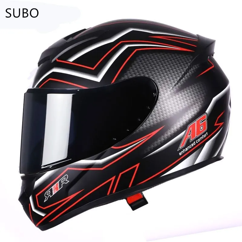 SUBO 2022 Hot sale cheap multicolor full face New style stylish ebike motorcycle safety helmet