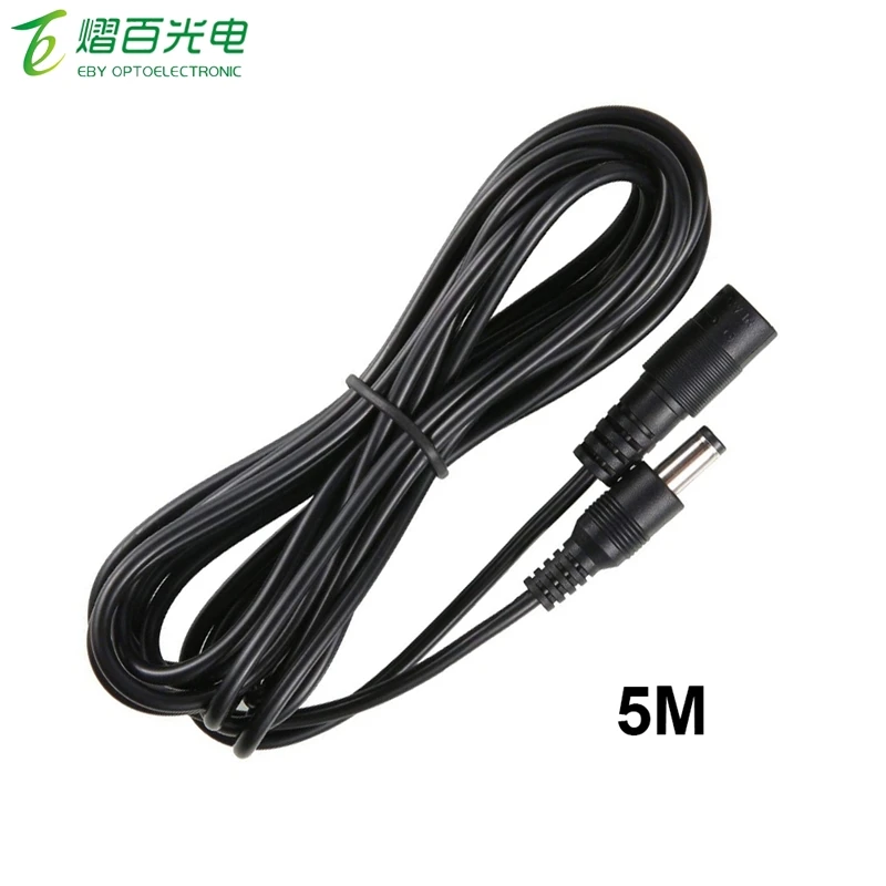 1-10M 5-24V DC 5.5mm x 2.1mm DC Power Extension Cable Male Female Power Cord DC connector For LED Strip Light