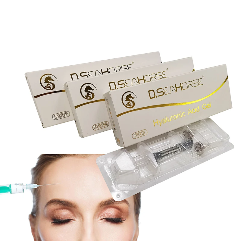 Wrinkle removal cosmetic surgery skin inject filler  cross linked hyaluronic acid  gel 10ml  for face nose  ha