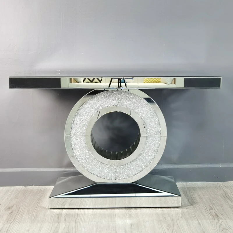Modern Silver Living Room Mirror Console Console Table Hotel .restaurant .banquet.home