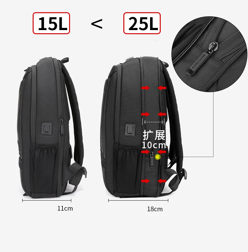 2020 Factory Arctic Hunter OEM ODM Business Bagpack Usb Headphone Jack Laptop Bags Men Custom Waterproof Smart Backpack Bag
